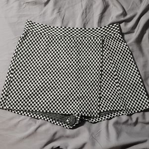 Black and white checkered skort from altered state
